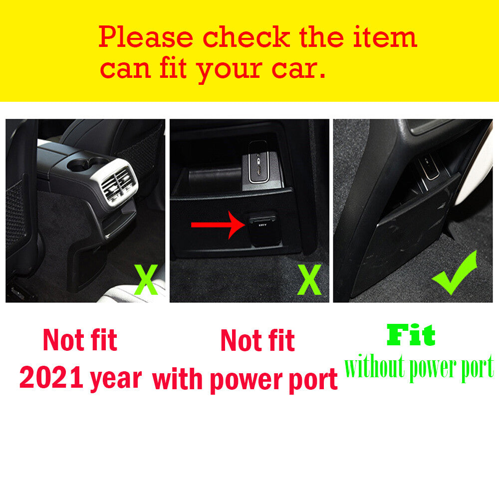 Silver ABS Rear Air Vent Outlet Panel Cover for Mercedes-Benz GLE Class W167 20+