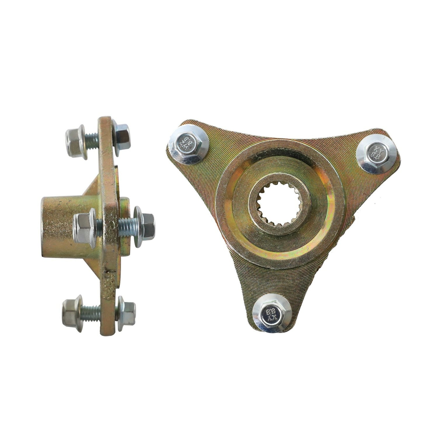 Pair 18mm Rear Wheel Hub 3 Stud 17T Spline Axle ATV Quad Go Kart Drift Trike
