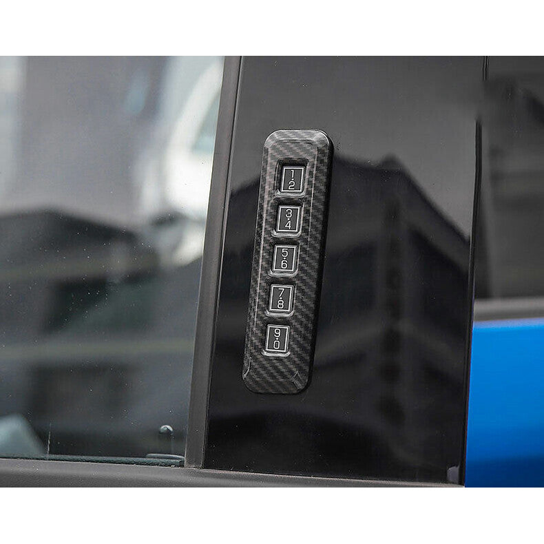 for Ford F150 2015-2020 Carbon Fiber Keyless Entry Keypad Molding Cover Trim