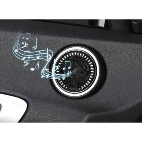 Black Steel for Hyundai Sonata 2020-2023 Front Door Speaker Horn Cover Trim 2X