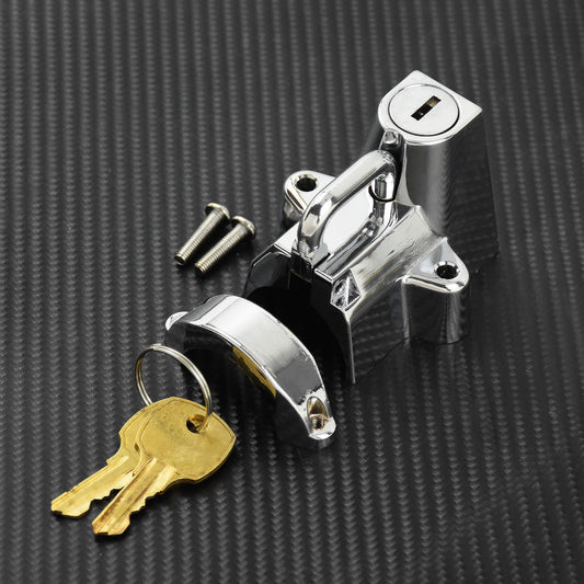7/8 to 1-1/4 25-32mm Motorcycle Tube Helmet Lock 2 Keys Fit for Harley Chrome