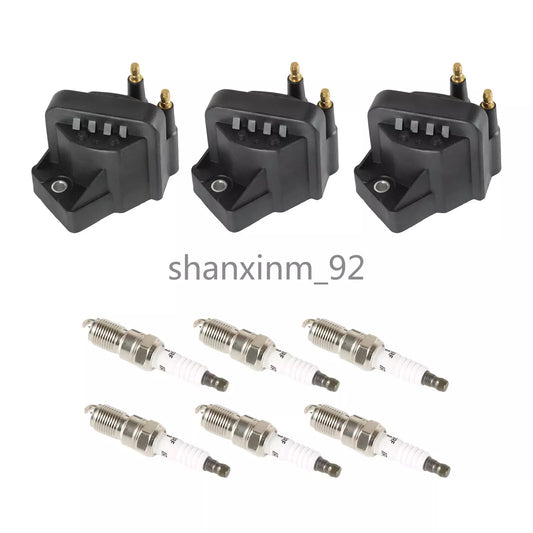 3pcs Ignition Coils+ 6pcs Iridium Spark Plug for 2005-2009 for Buick Allure DR39