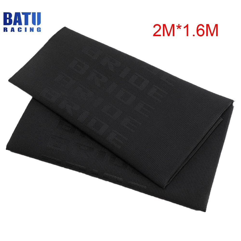 Black 2M1.6M BRIDE DIY Fabric Cloth for Car Door Panel Headliner Armrest Decor
