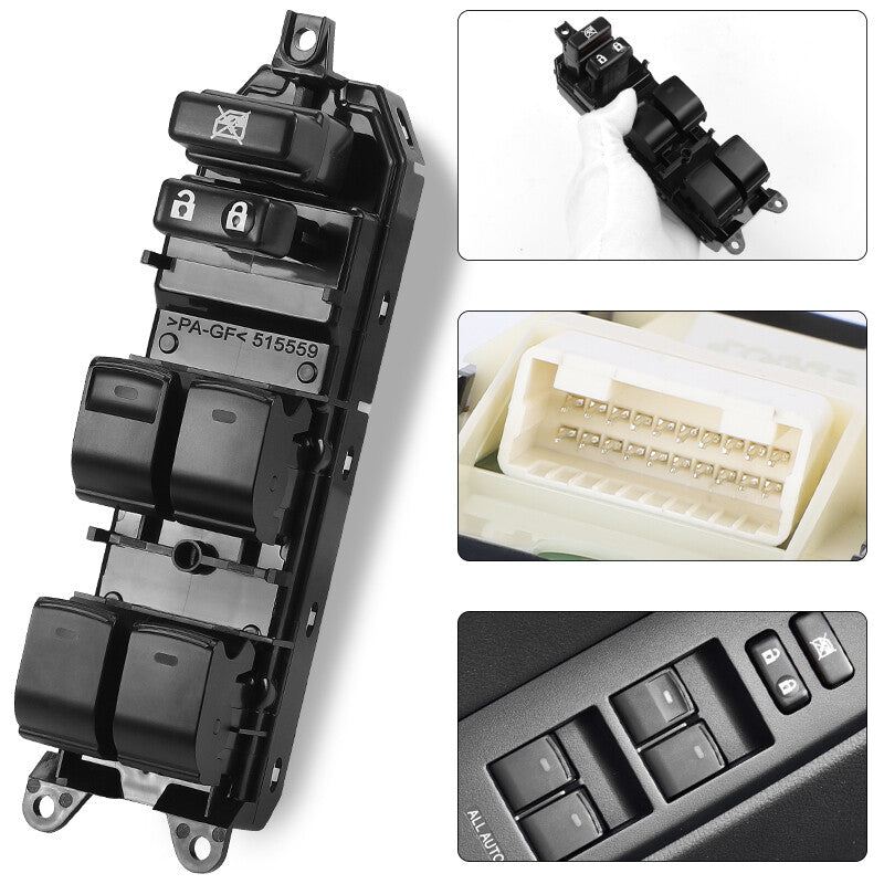 Left Driver Side Master Power Window Door Switch for 2010-2015 for Toyota 4Runner