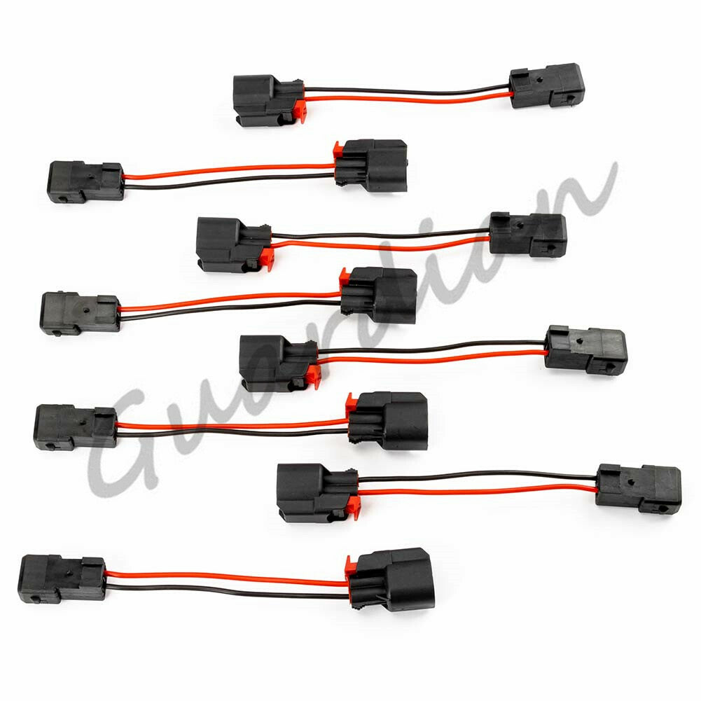 8-Piece Fuel Injector Connector Adapter Kit for EV1 to EV6/EV14 USCAR LS1 LS2 LS3 LSX LT1
