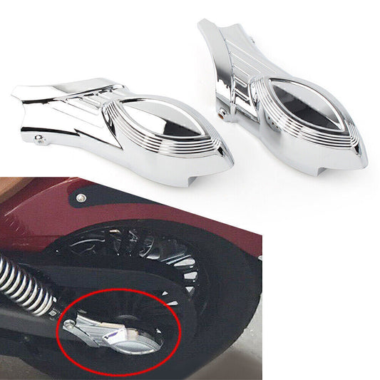 ABS Chrome Rear Swingarm Axle Bolt Covers Fit Indian Scout Models 2015-2016 15