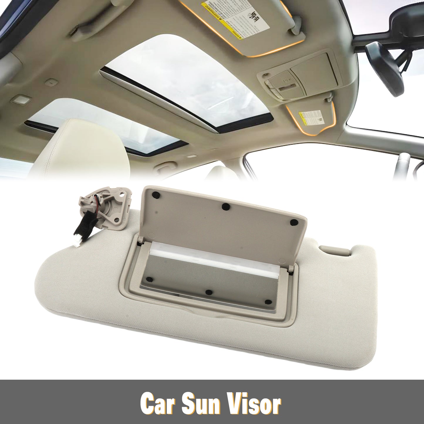 1PC 964019DE0A for Nissan Maxima 2016-2021 New Left Side Sun Visor w/ Lamp
