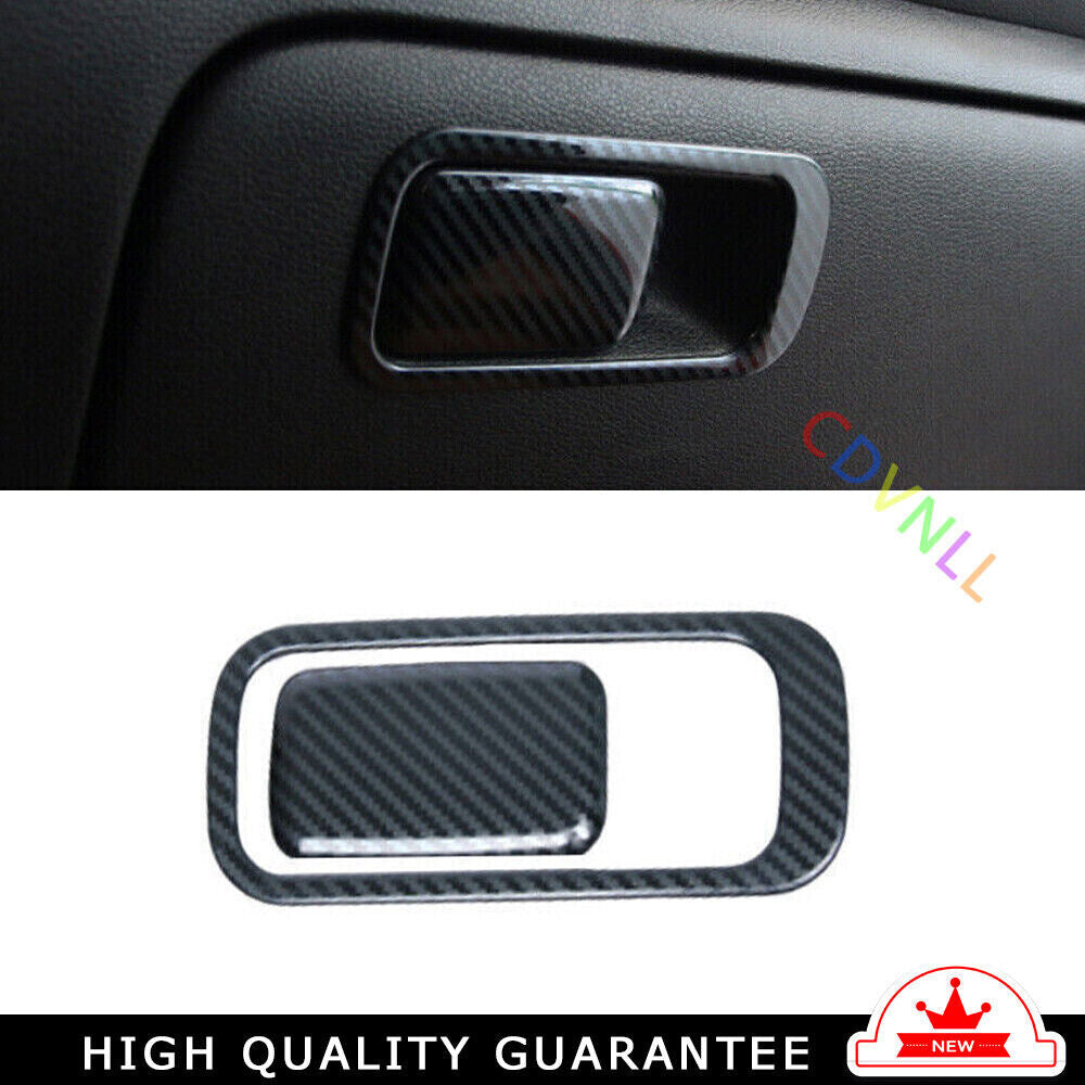 for Co -Pilot Storage Box Handle Sticker for Kia K3 Forte 2019-22 Steel Carbon Fiber