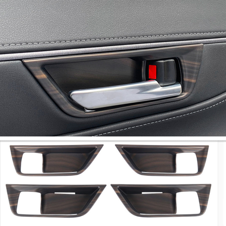 For 2021-2023 for Toyota Venza Wood Grain Interior Door Handle Bowl Cover frame Trim