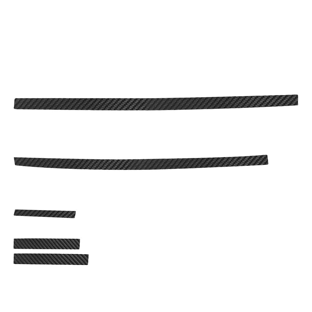 5X Carbon Fiber Driver Side Dashboard Cover Trim for Toyota Hilux 2015-2021