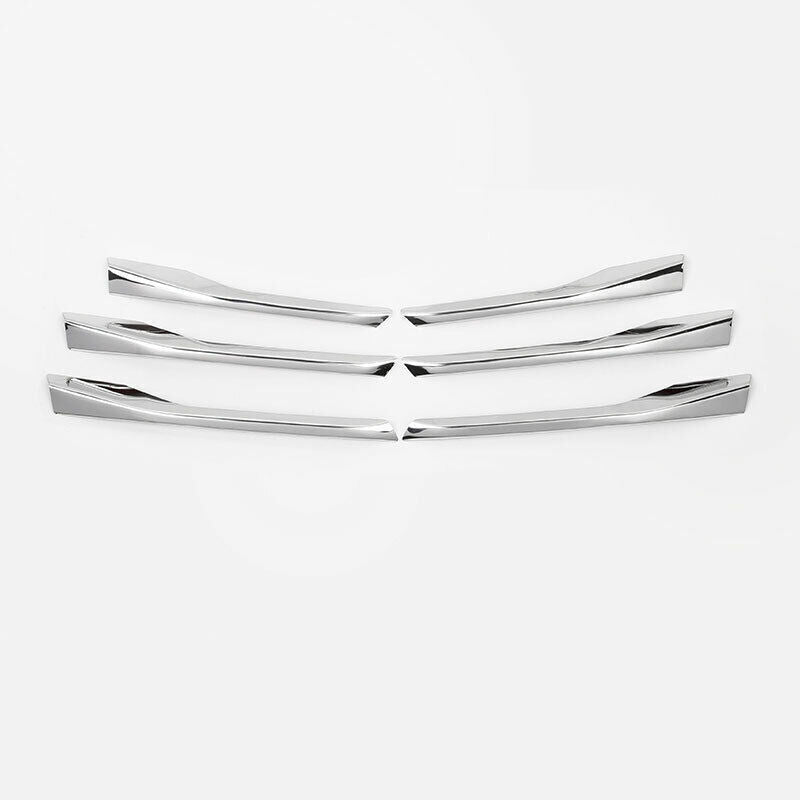 For 2017-2024 for Cadillac XT5 ABS Chrome Front Bumper Fog Light Lamp Strip Trim 6P