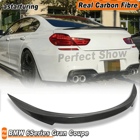 Fit for BMW F13 F06 640i 650i M6 2013-2016 Real Carbon Rear Trunk Spoiler Wing