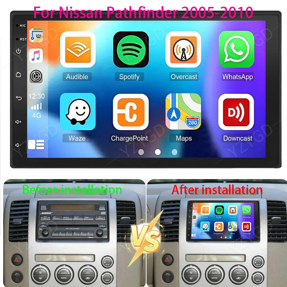for Nissan Pathfinder 2005-2010 Car Stereo Radio Android Auto Carplay GPS WIFI