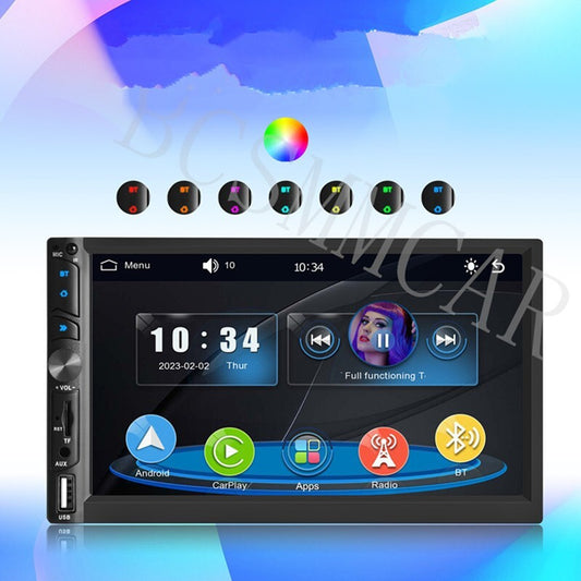 For Wireless Apple Carplay Car Stereo Android Auto Bluetooth Multimedia Player