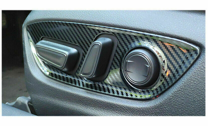 for Toyota for Camry 2018-22 Steel Carbon Fiber for Seat Adjust Handle Button Panel Trim