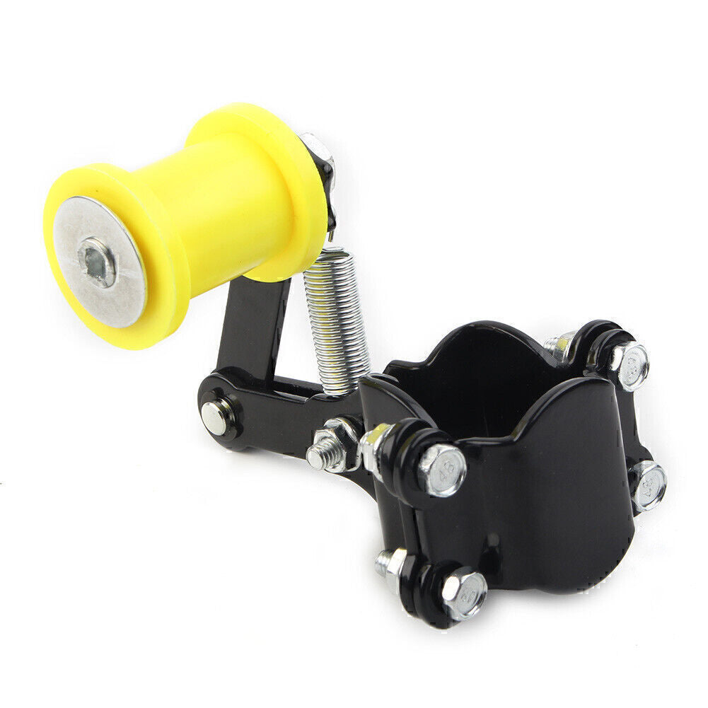 For Dirt Bike ATV Motorcycle Yellow Bolt On Chain Tensioner  Roller Adjuster