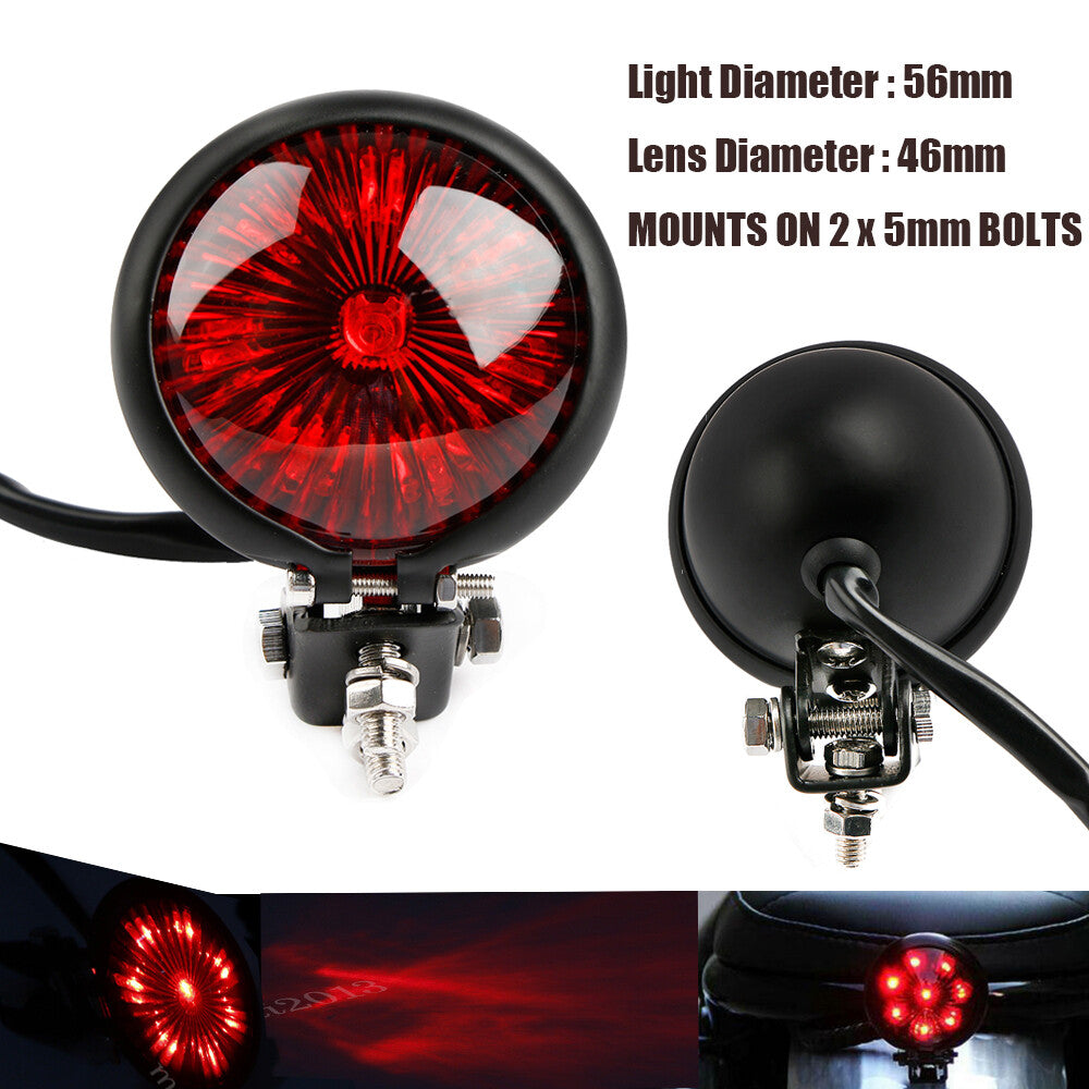 Motorcycle LED taillights and brake lights suitable for Cafe Racer Bobber Chooper for Harley