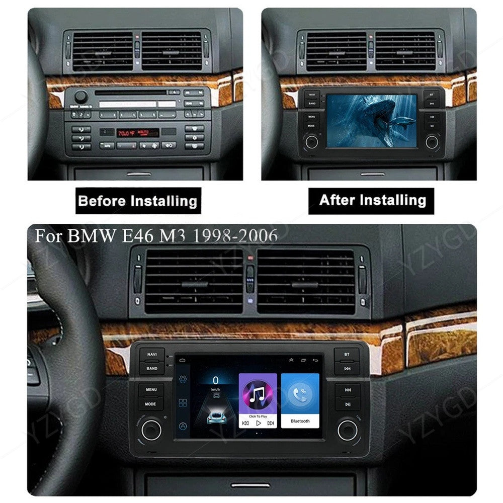 Android CarPlay Car Radio for BMW for MG ZT 2001-2005 Stereo GPS Navi Screen 2+32GB
