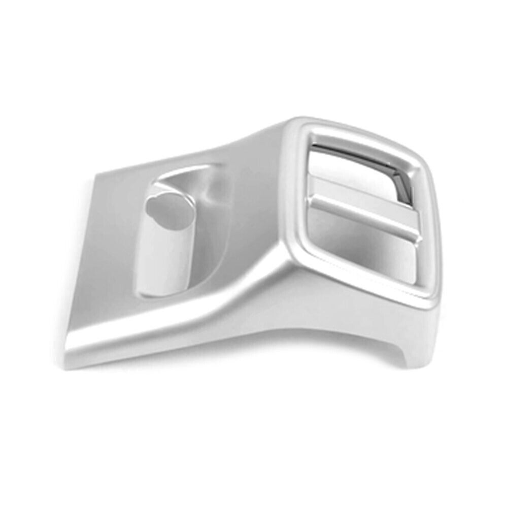 Car Armrest Box Rear Air Outlet Cover Trim Fit for Volvo XC40 2019-2020 Silver