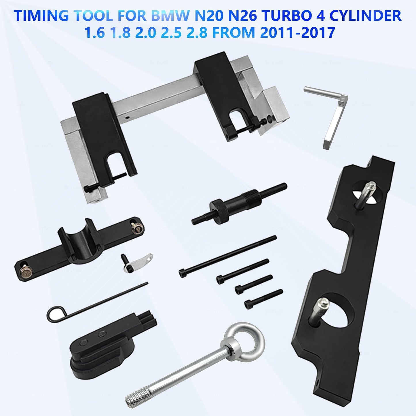 Engine Timing Tool for BMW N20 N26 with Flywheel Holder Tool and 7676 Oil Seal