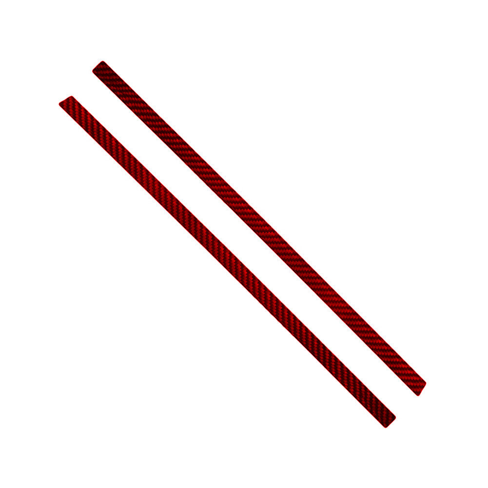 Red Carbon Fiber Rear Door Panel Strips Cover Trim for Honda Ridgeline 2017-2020
