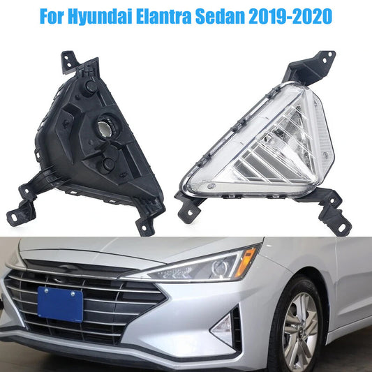LH+RH FogLight Turn Signal Lamp Without bulb for Hyundai for Elantra Sedan 2019 2020