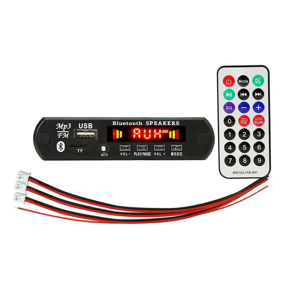Car Amplifier Bluetooth Module Audio Radio MP3 Decoder Board USB TF Color Screen