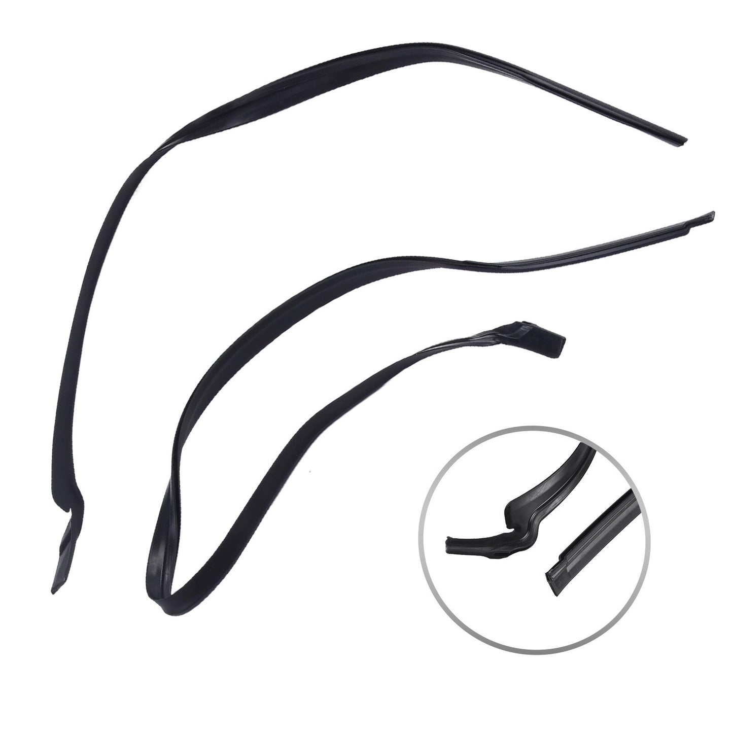1 Pair For LHD Front Windshield Wiper Cowl Seal for for MINI R55 51132751209