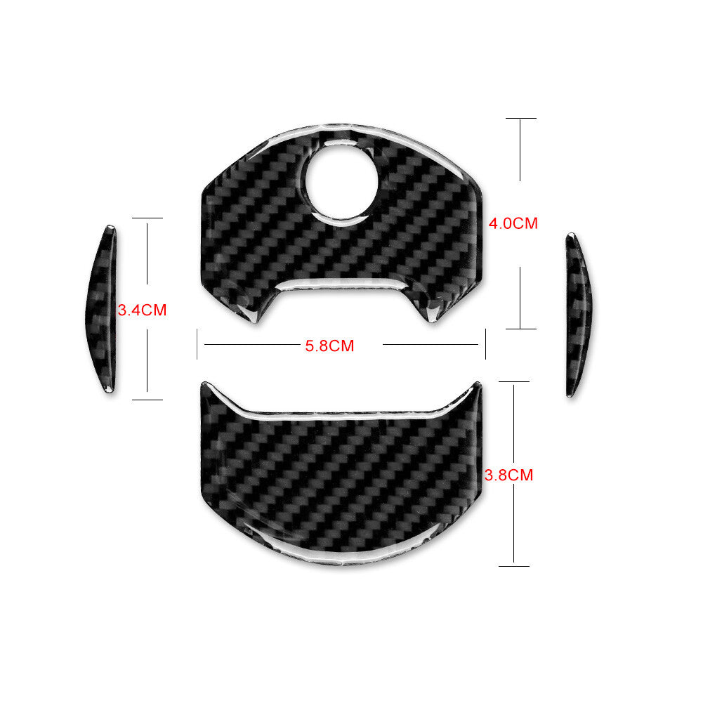 2Pcs Carbon Fiber Air Vent Outlet Cover Trim for Chevrolet Camaro 2010-2015
