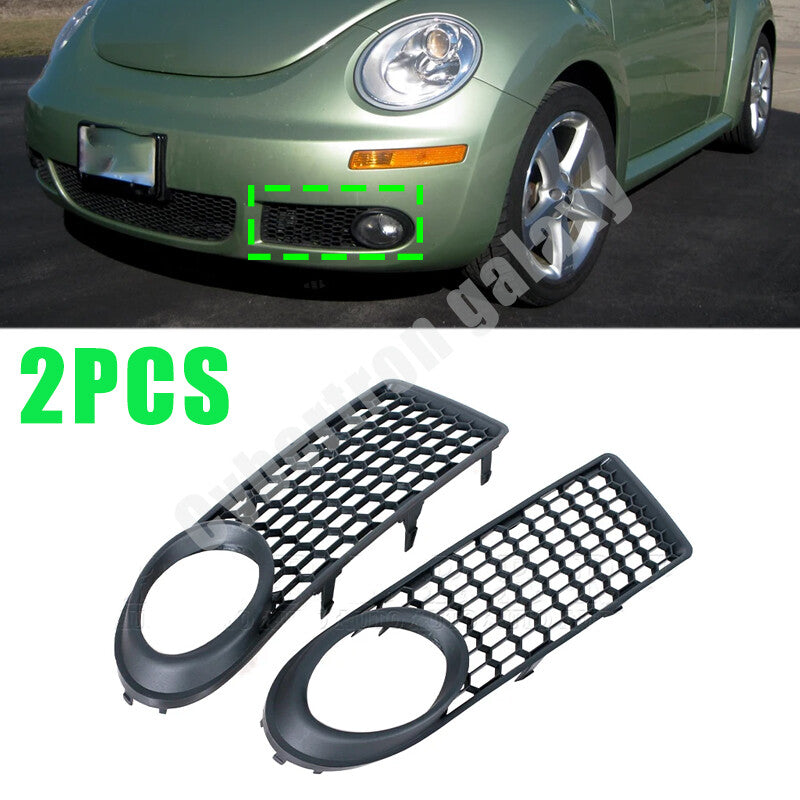 Pair Front Grille Fog Lamp Cover for VW Beetle/Cabrio 2006-2011