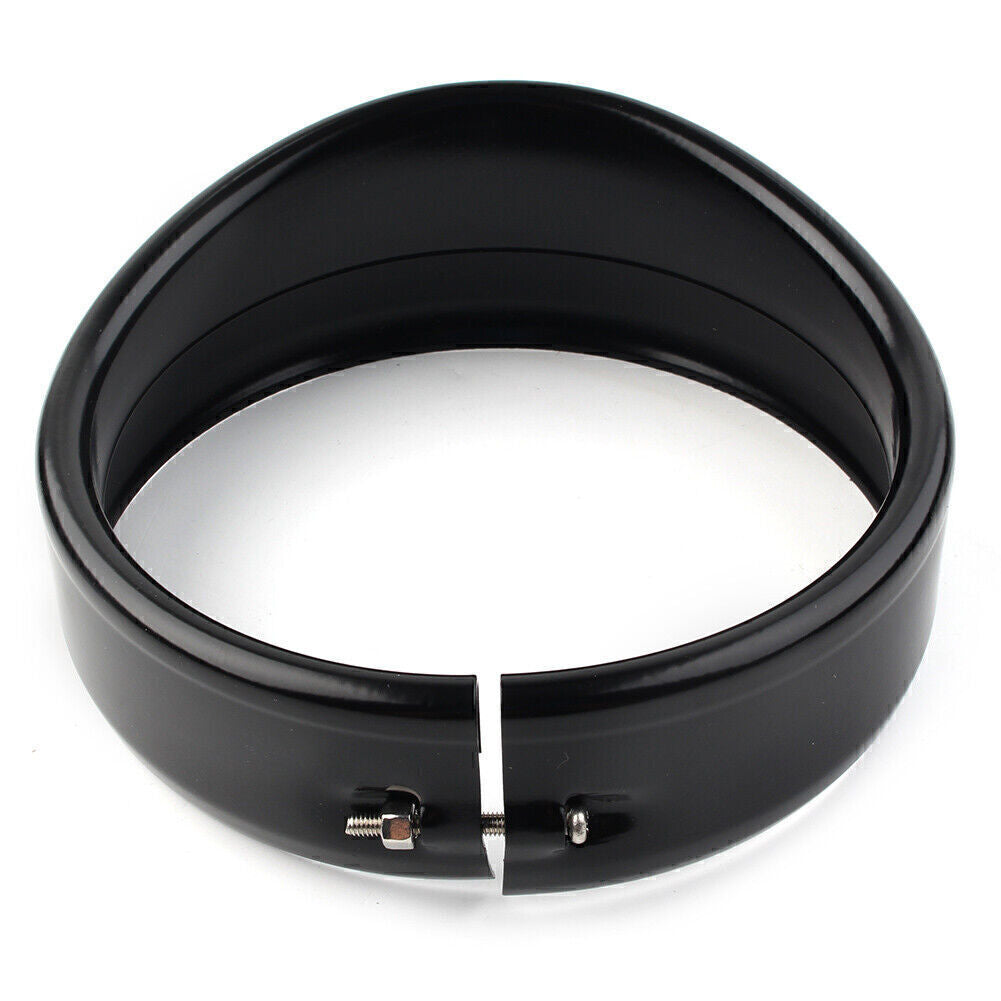 5.75 Headlight Decorate Trim Ring Visor Fit for Harley Dyna Street Bob FXDB 94-2020