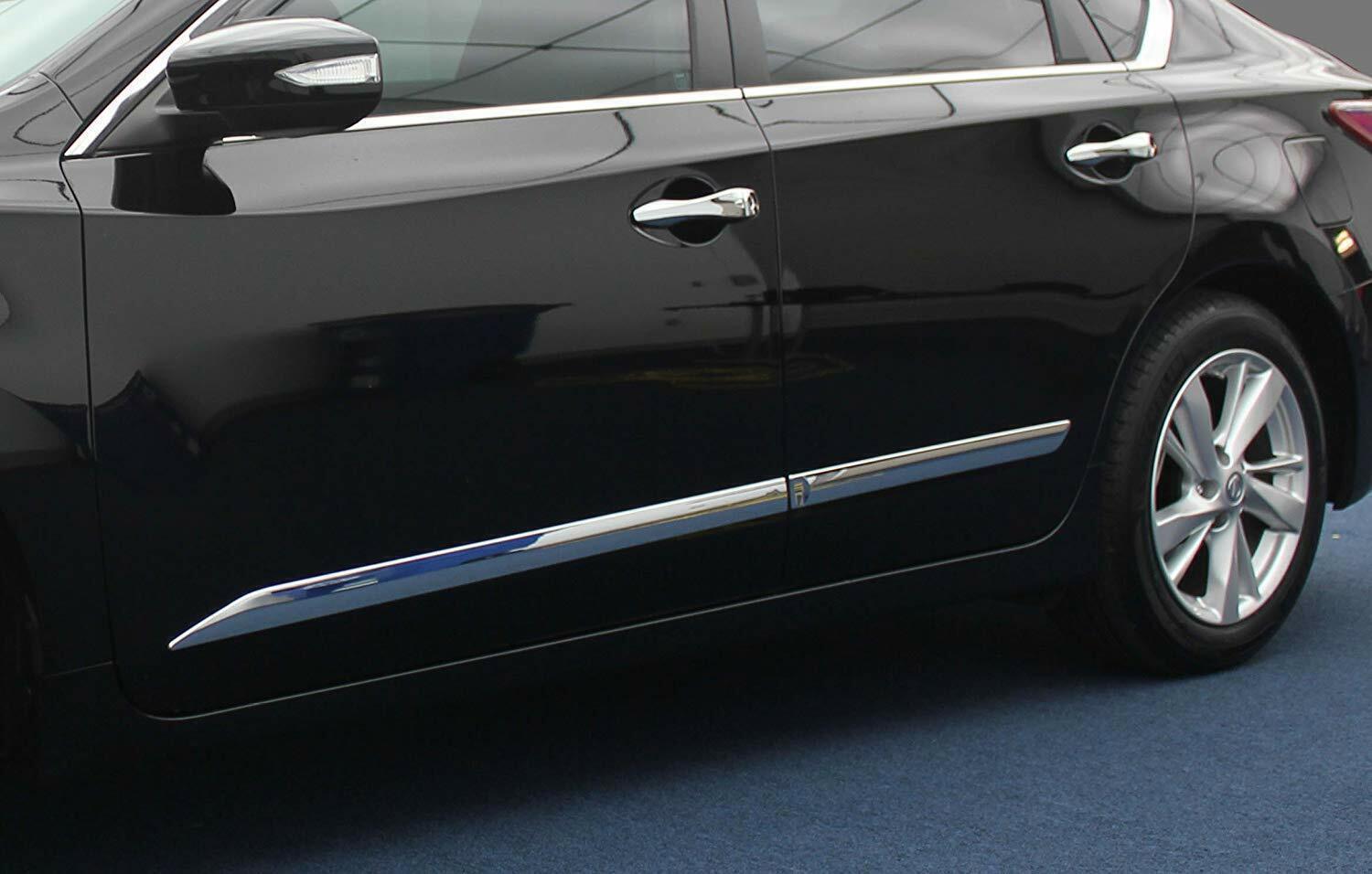 for Nissan Altima 2014-2018 Chrome Plastic Car Door Body Side Molding Cover Trim