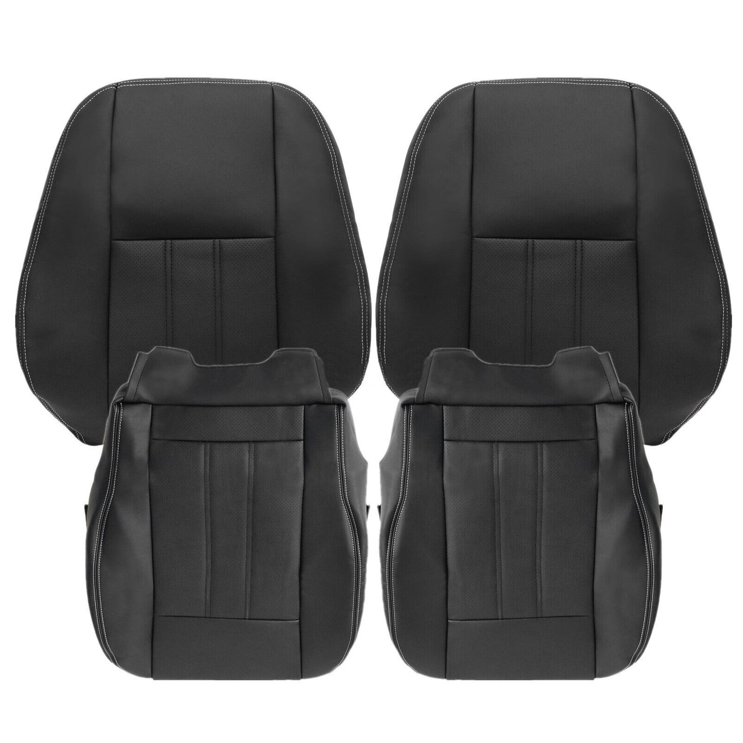4x Driver Passenger Bottom  Top for Seat Cover 2011-16 for Chrysler Town Country