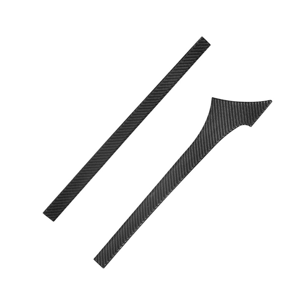 2X Carbon Fiber Above Of Navigation Cover Trim for Toyota Hilux 2015-2021