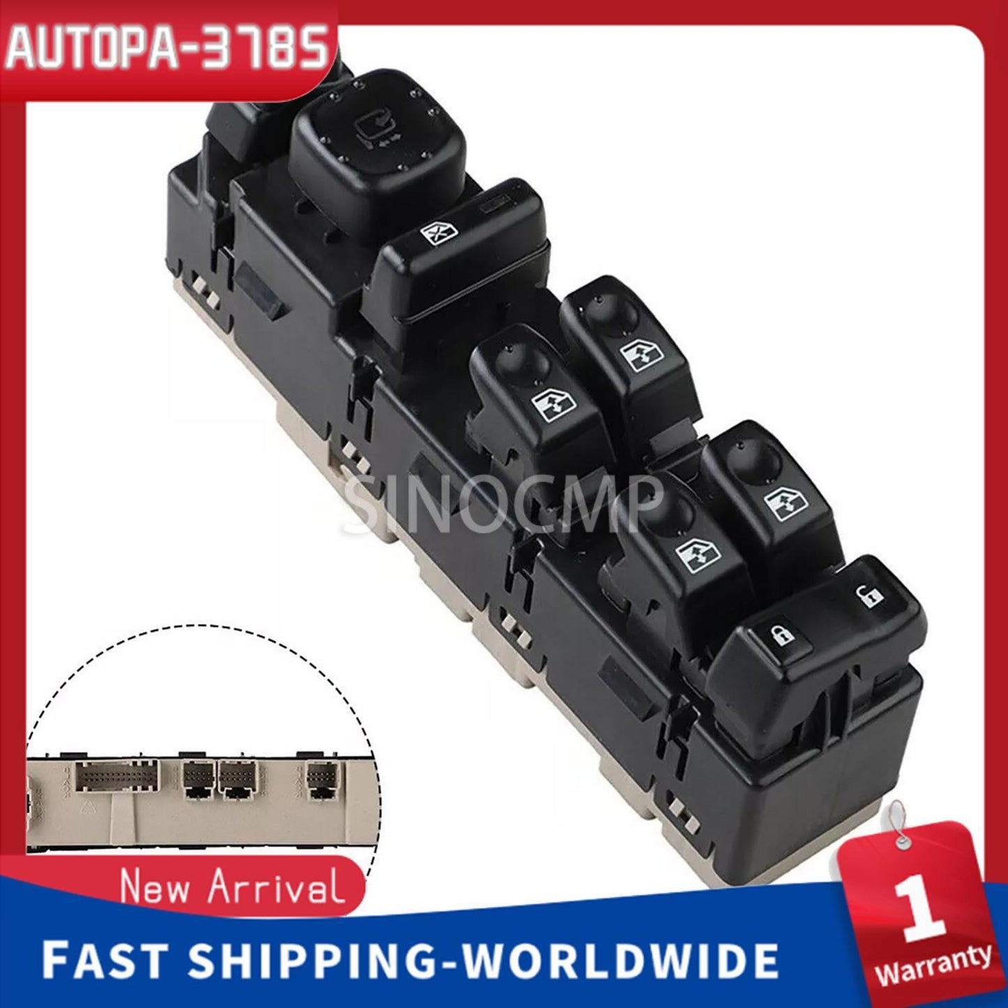 Front Driver Door Control 15186208 For Tahoe for Yukon Silverado 03-06 NEW