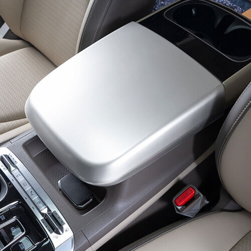 for Kia Carnival 2022-2023 Matte Silver Central Armrest Storage Box Cover Trim
