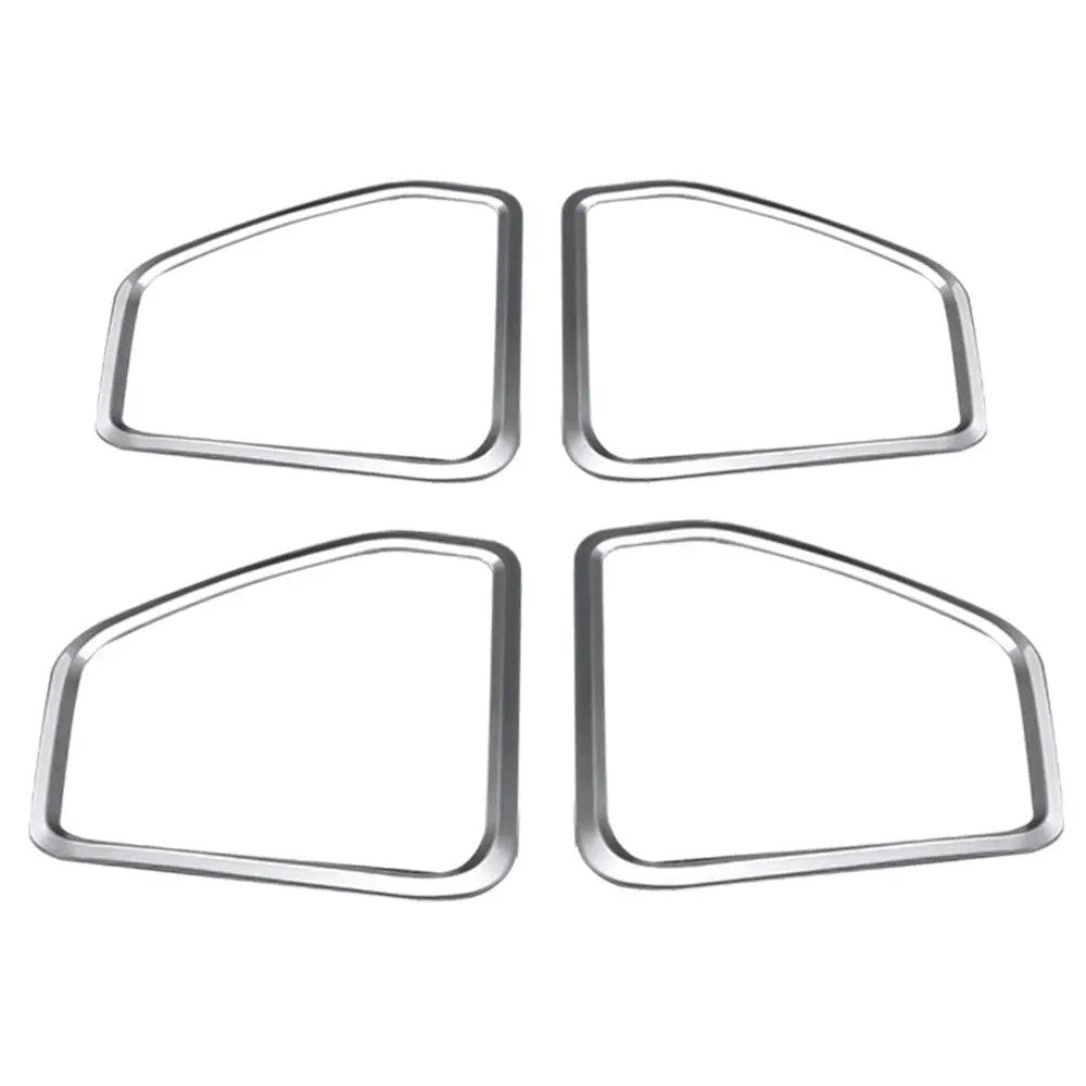 4pcs Fits 2014-2019 for Porsche Macan Car Door Speaker Horn Ring Frames Cover Trims
