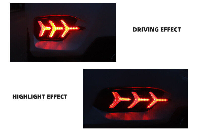 for Honda for Civic Sedan 16-21 Left Rear Bumper Reflector Turn Signal Brake Lights
