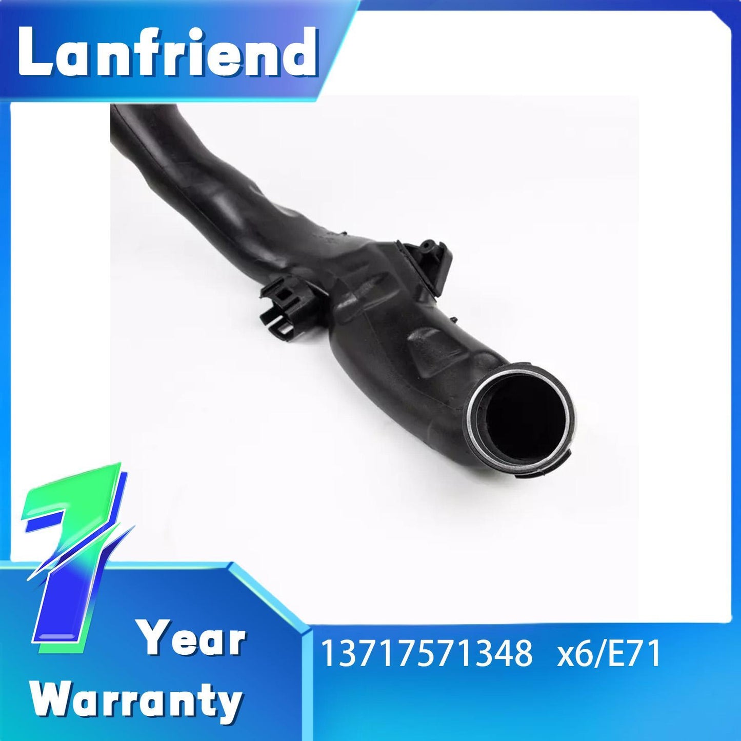 Engine Air Intake Hose Fit for BMW X6 E71 X5 E70 SUV 2008-2014 13717571348