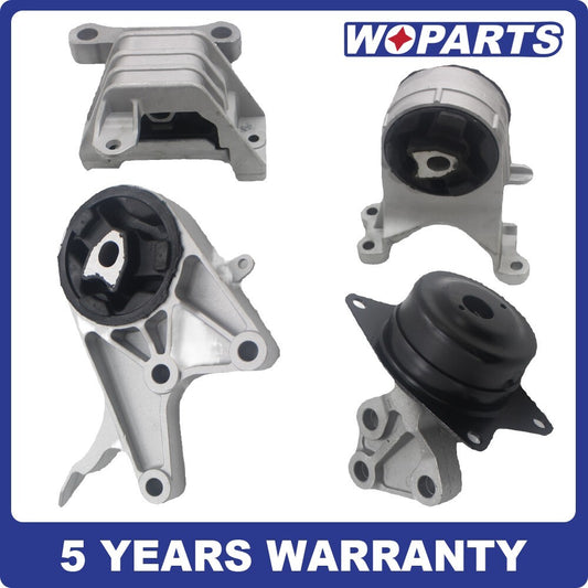 Engine AND AUTO Trans Mount Set 4PS FIT FOR 2008-2012 for Chevrolet Malibu 2.4L 6Spd