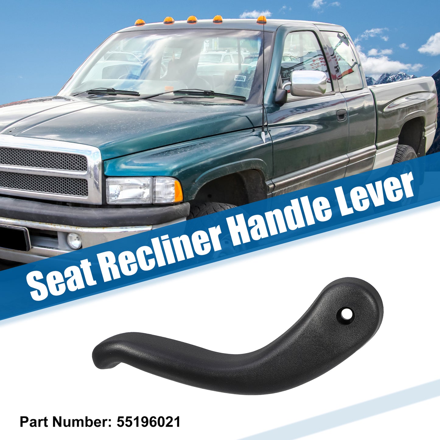 for Seat Recliner Handle Lever 55196021 for Dodge for Ram 1500 2500 3500 Front Left