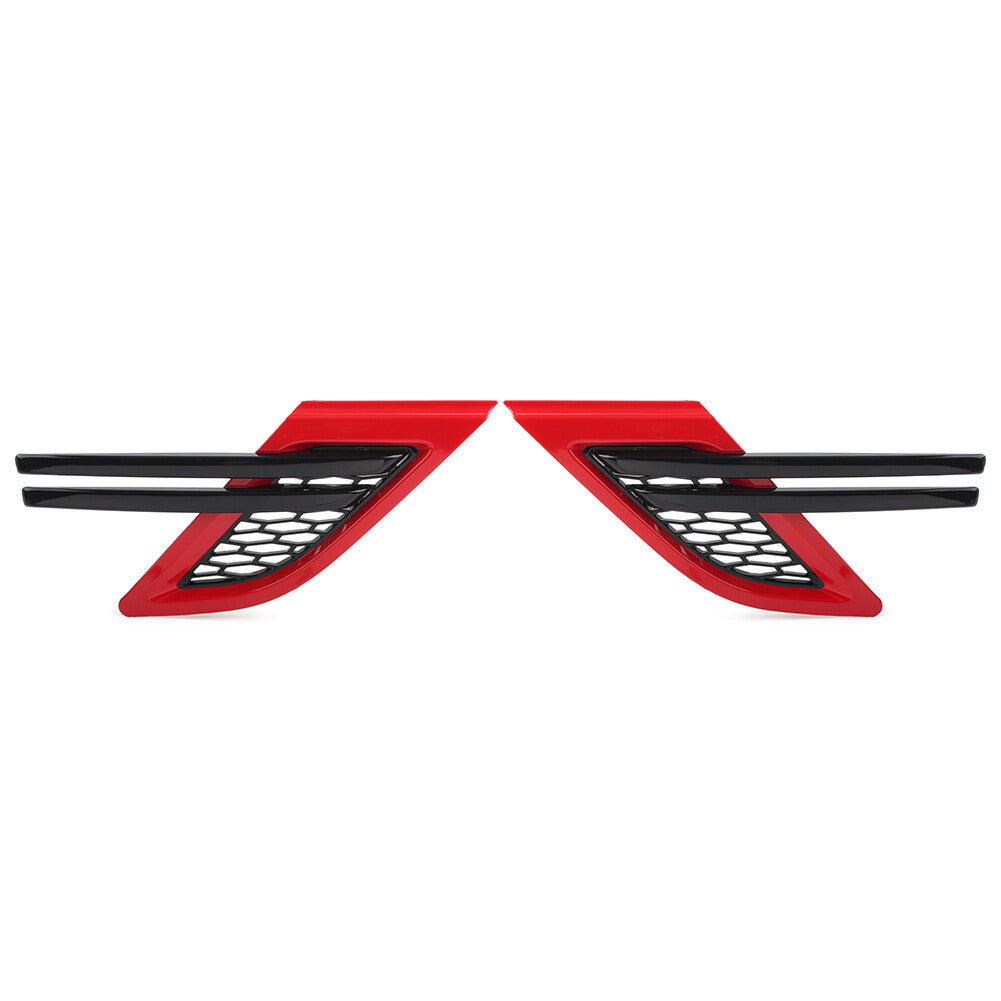 for Land Rover for Range Rover Sport 2014-17 16 Black Red 2x Side Fender Mesh Grille