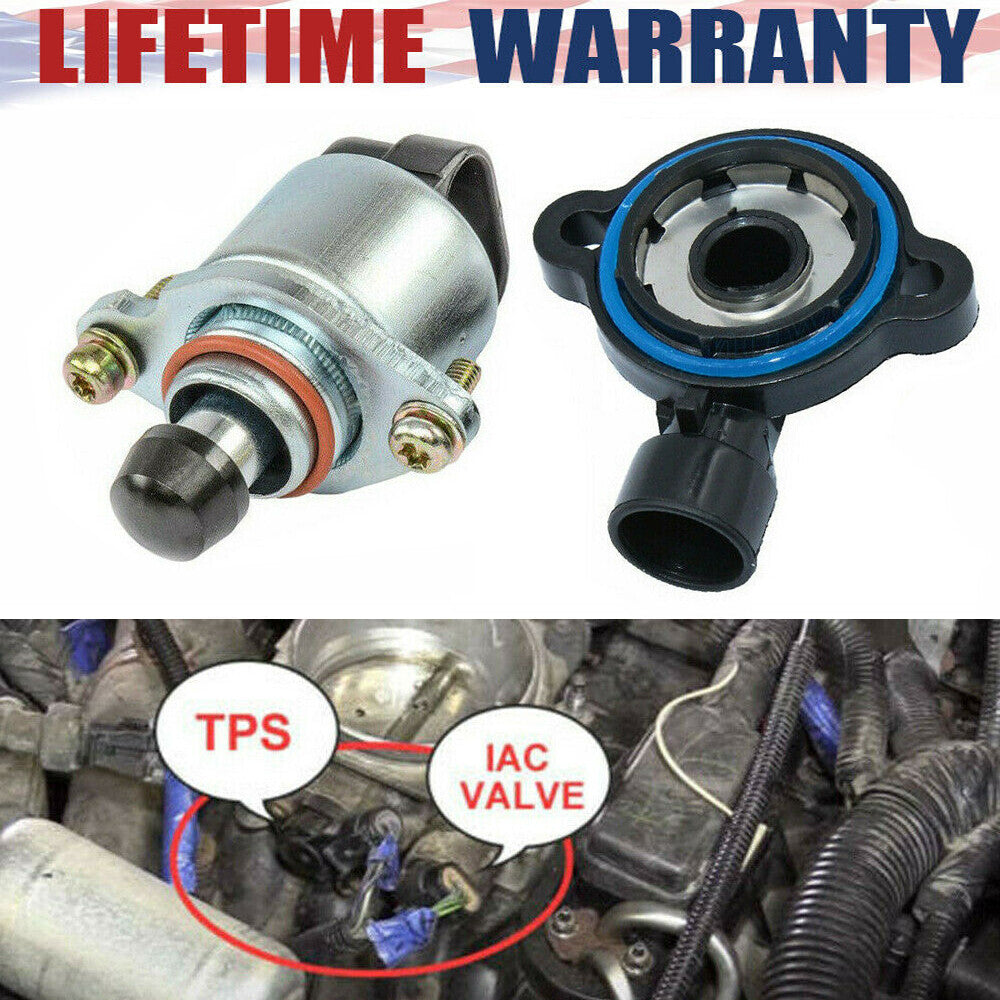 New Throttle Position Sensor and Idle Air Control Valve Set For LS for Chevy GM