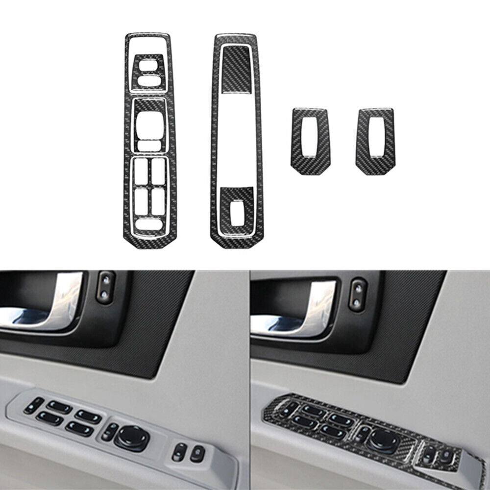 44Pcs Carbon Fiber Interior Full Set Cover Trim Kit for Cadillac CTS 2003-2007
