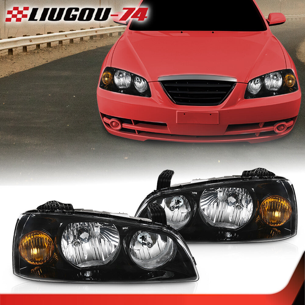 Black headlights and front corner headlight assembly suitable for 04-06 for Hyundai for Elantra