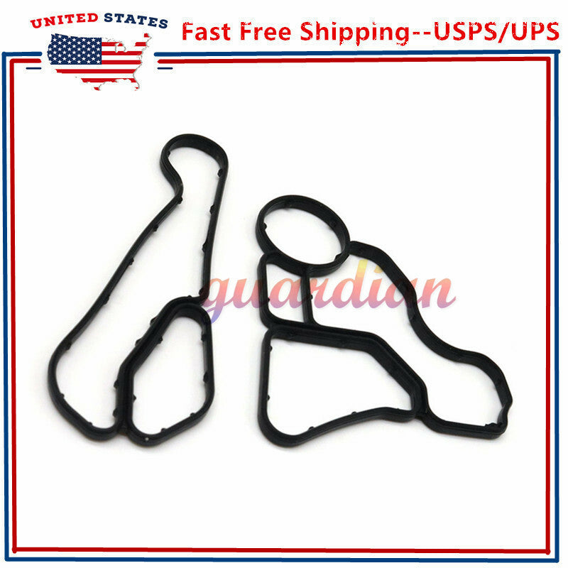 10pcs Engine Oil Filter  Cooler Housing Gasket Seal Kit Fit for BMW E60 E90 E91