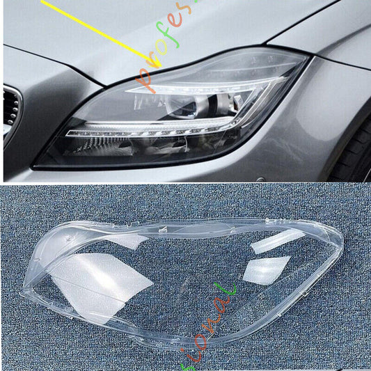 for Mercedes CLS W218 2012-2016 Left Side Headlight Clear Lens Cover + Sealant