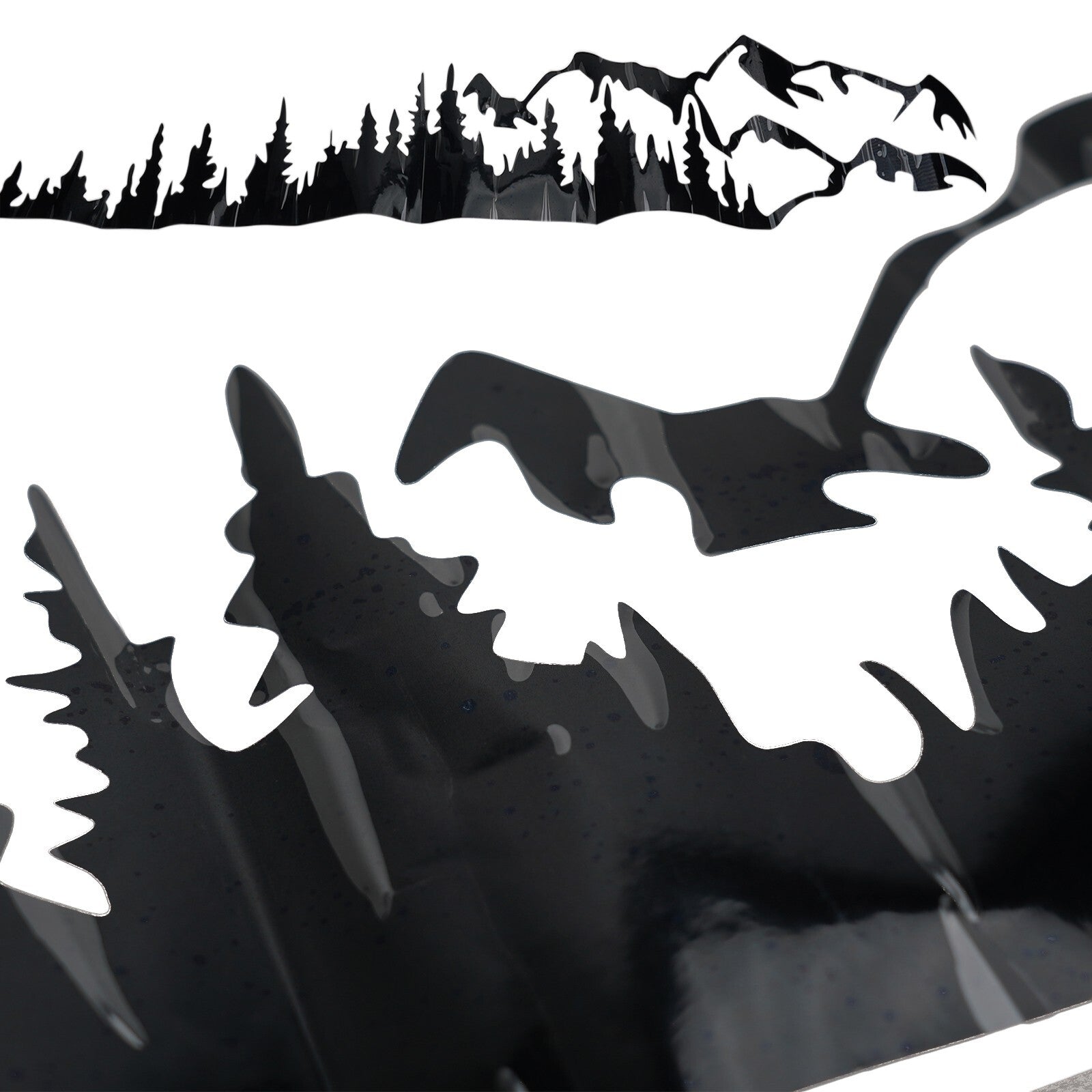 1X Sticker Car Tree Mountain-Forest Decal Vinyl Truck SUV/RV/LH Trailer Side New