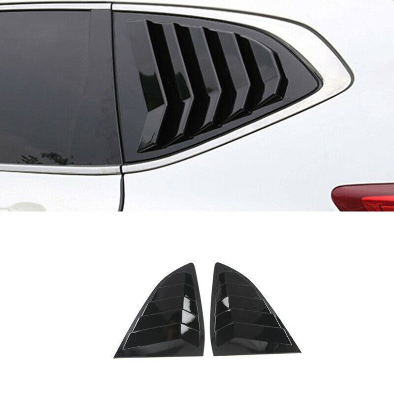for Honda CRV CR-V 2017-2022 Black Quarter Window Louver Vent Blinds Cover trim