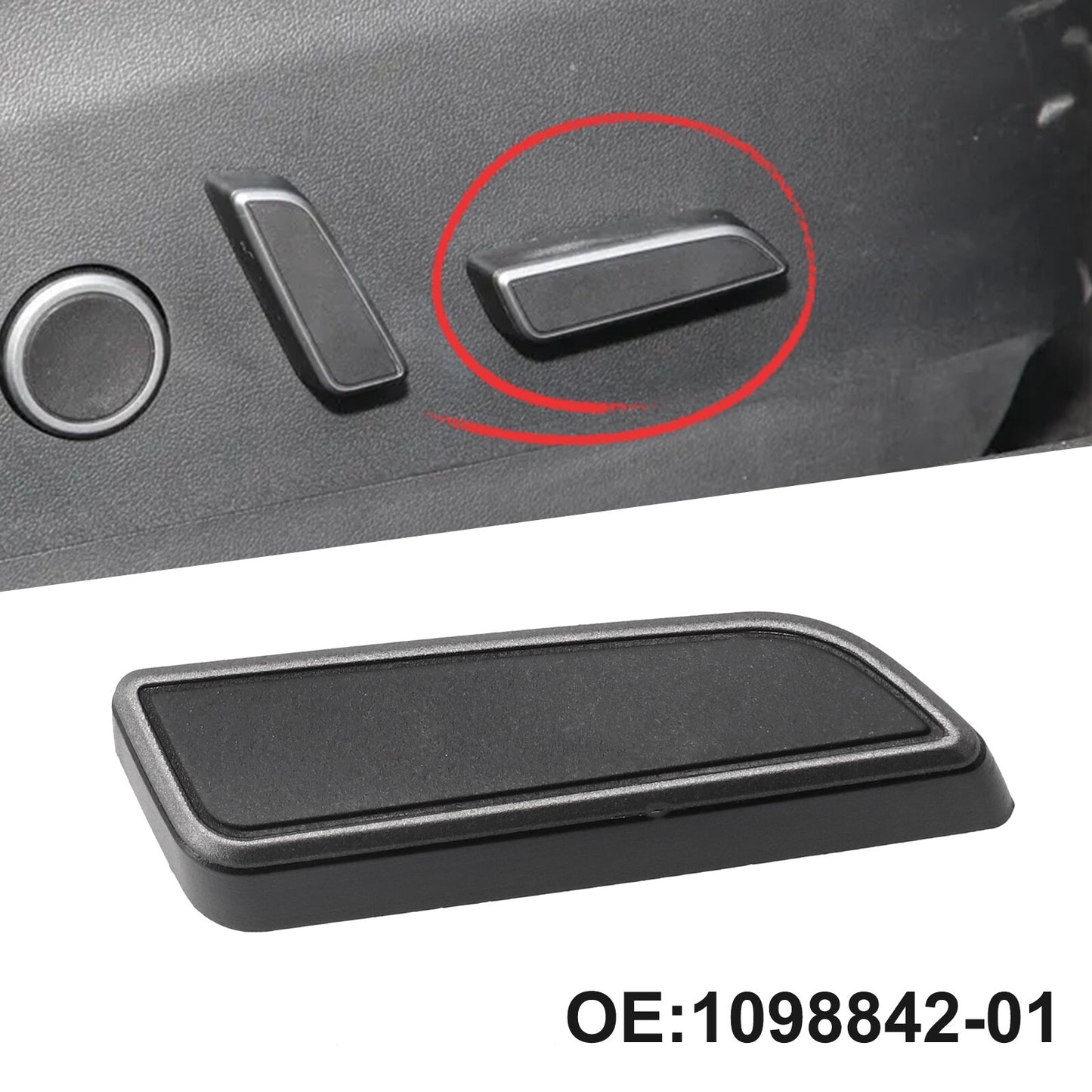 Seats Forward R Long Switch Button for Tesla Model 3/Y 2021-2023 1098842-01-D